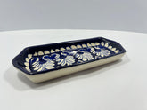 Blue Pottery Rectangular Serving Piece