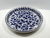 Blue Pottery Round Serving Tray