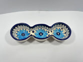 Blue pottery Condiment Tray