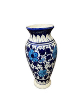 Handcrafted Blue Pottery Flower Vase
