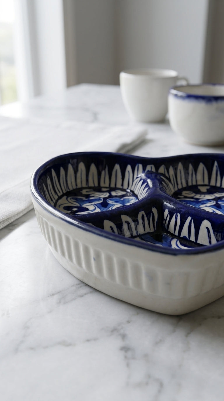 Heart Shaped Condiment Tray