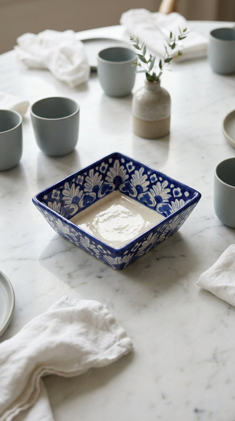 Deep Dish Square Serving Bowl