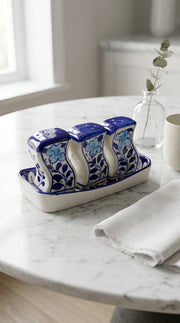 Blue Pottery Shaker Sets