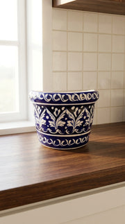 Blue Pottery Wall Planters