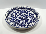 Blue Pottery Round Serving Tray