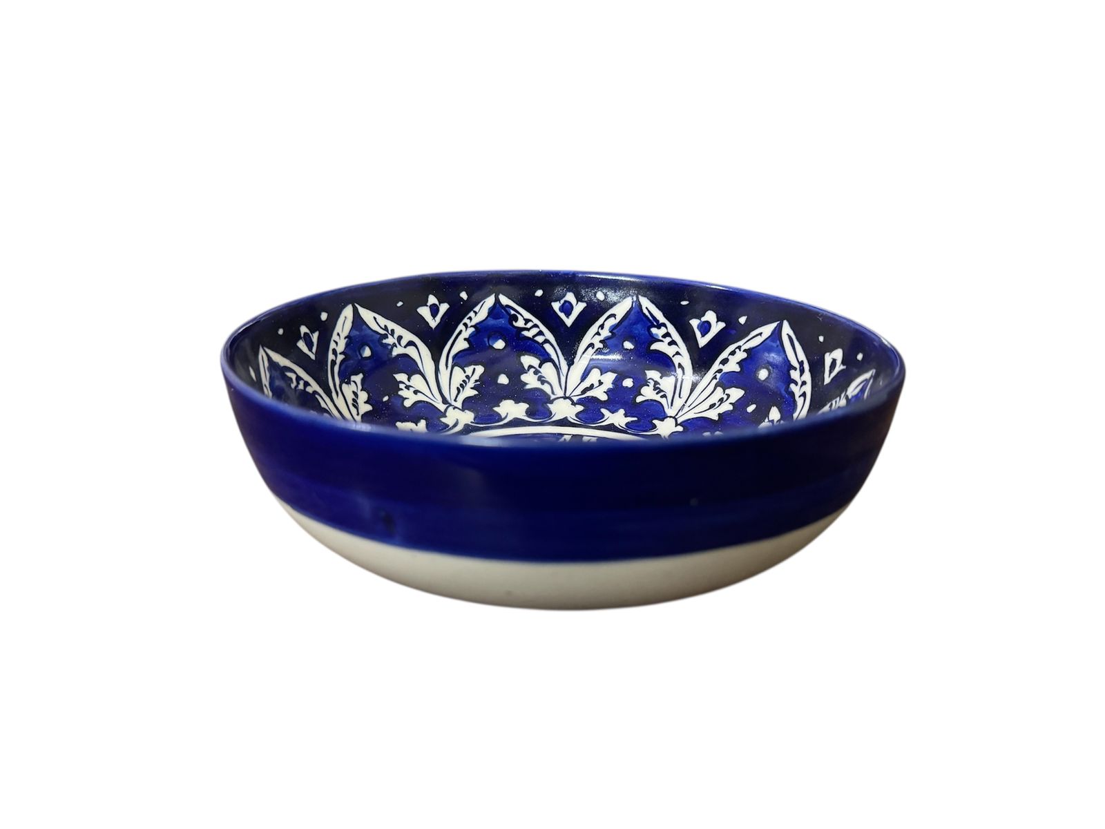 Blue Pottery Round Bowl