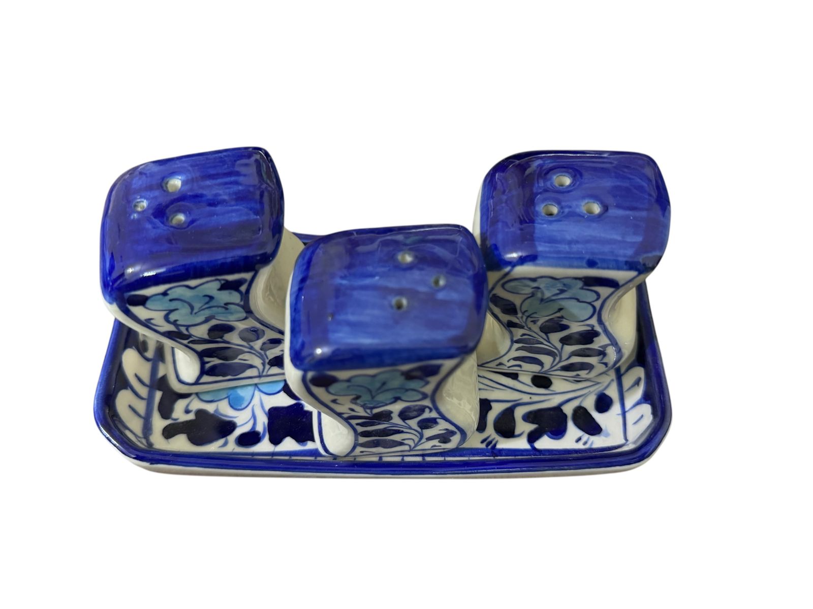 Blue Pottery Shaker Sets
