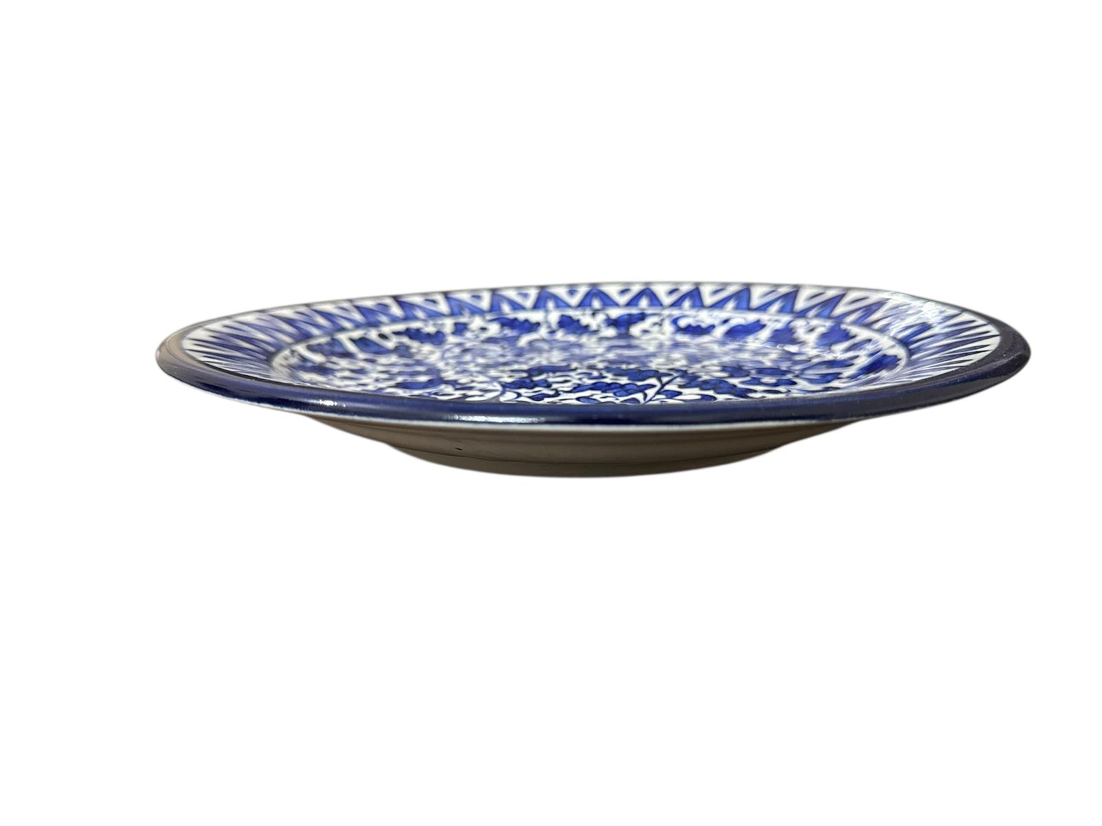 Blue Pottery Round Platter