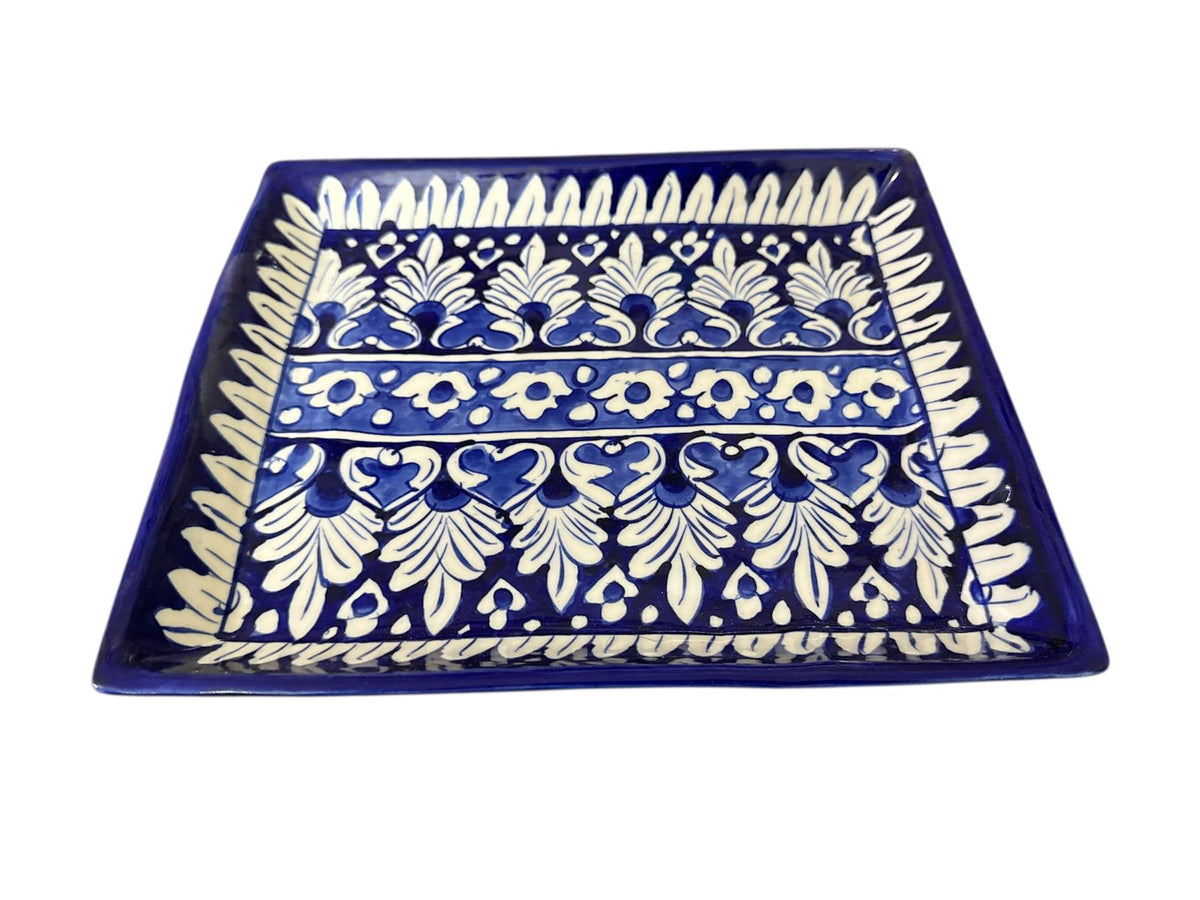 Blue Pottery Square Platter