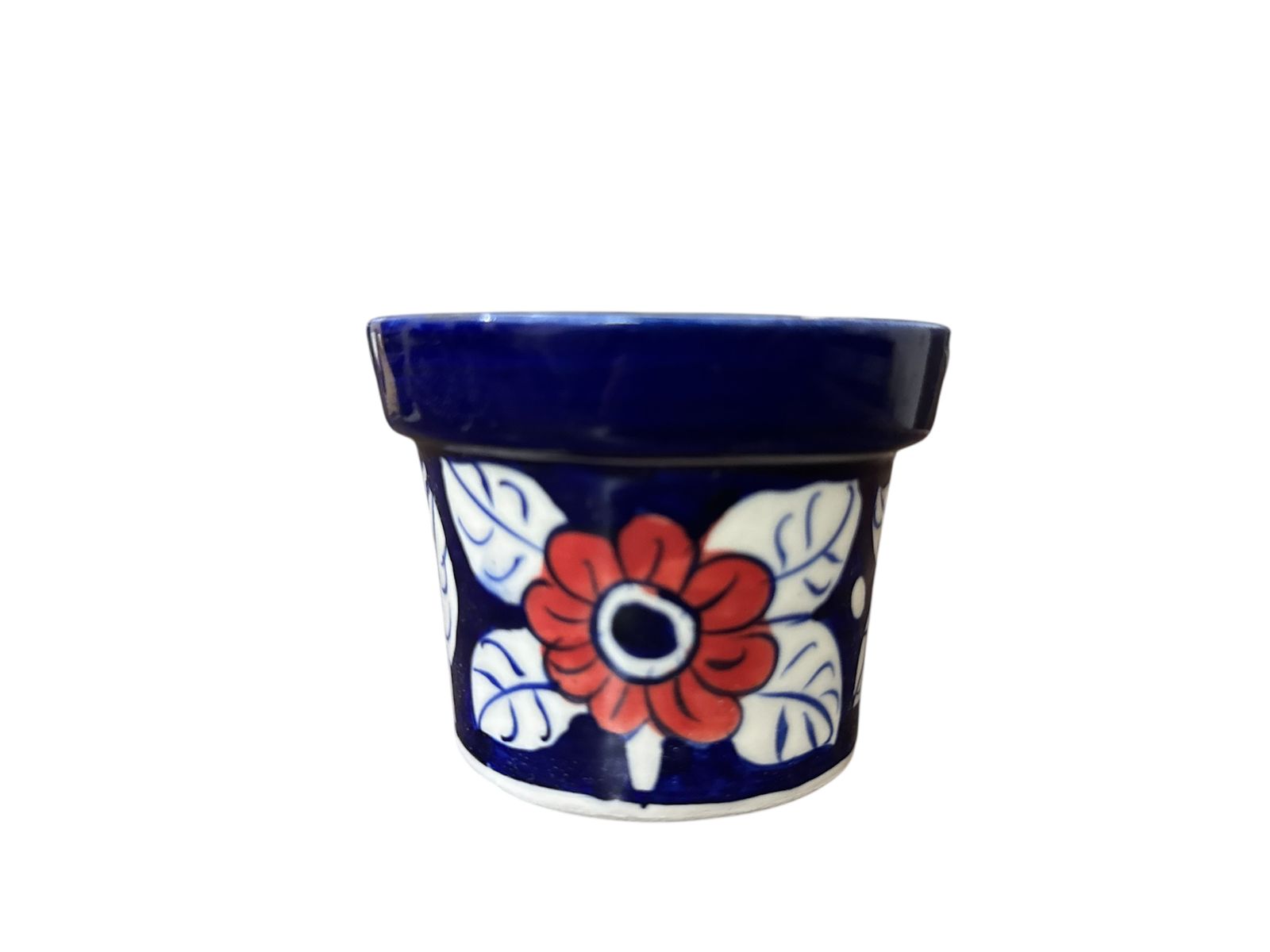 Blue Pottery Flower Pots