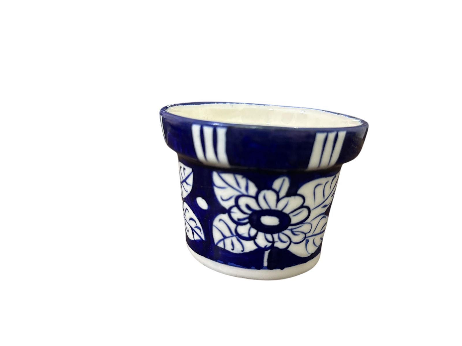 Blue Pottery Flower Pots