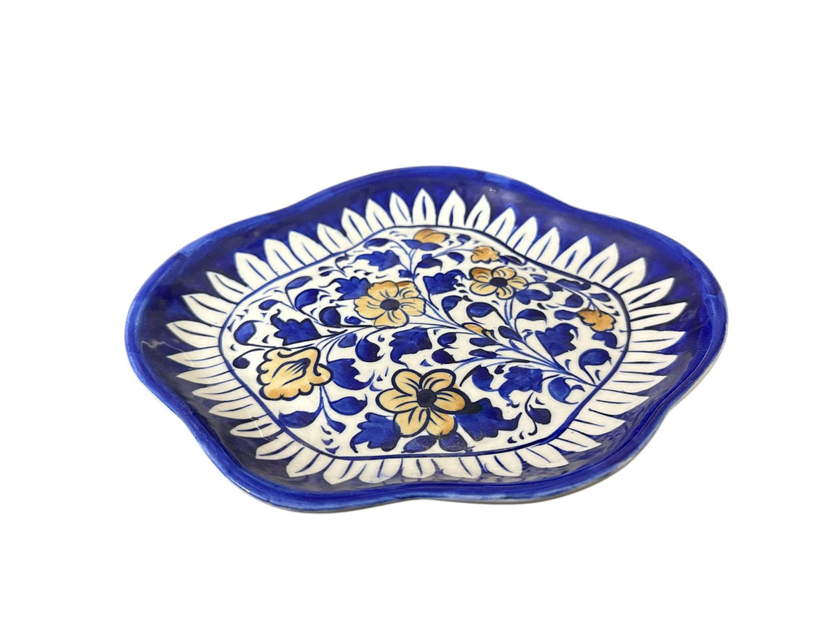 Blue Pottery Decorative Plate