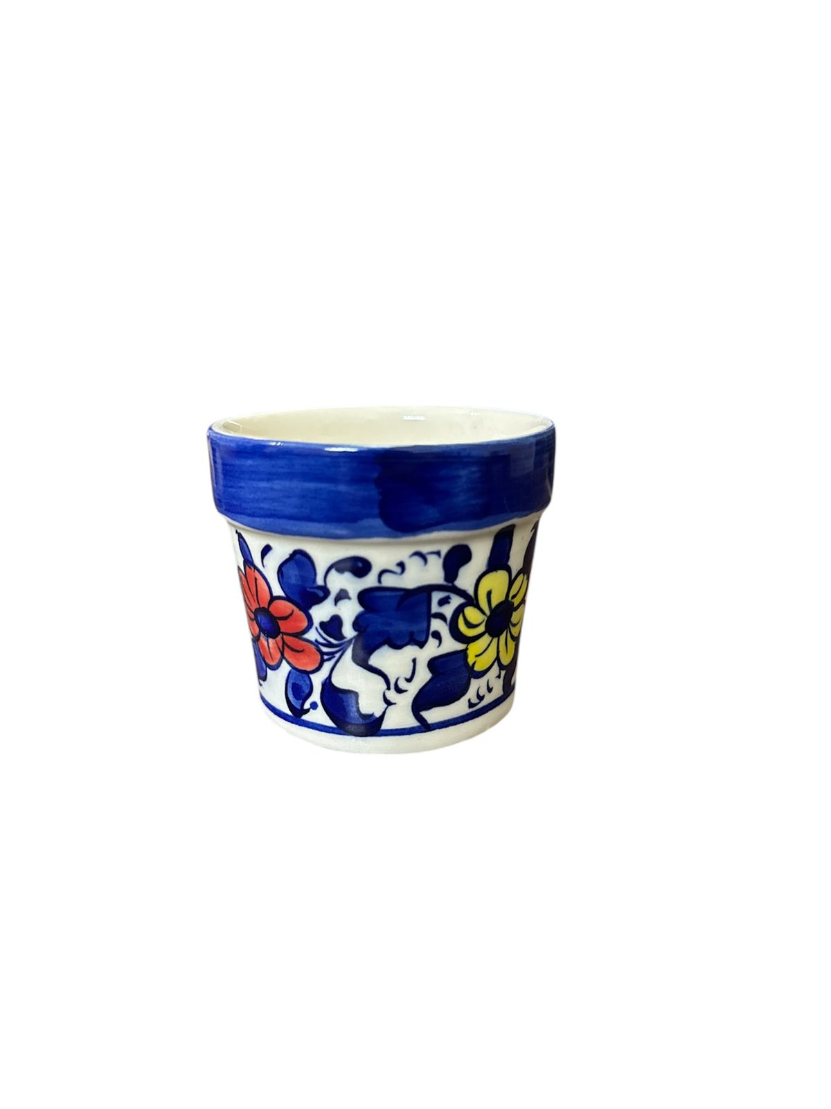 Blue Pottery Flower Pots