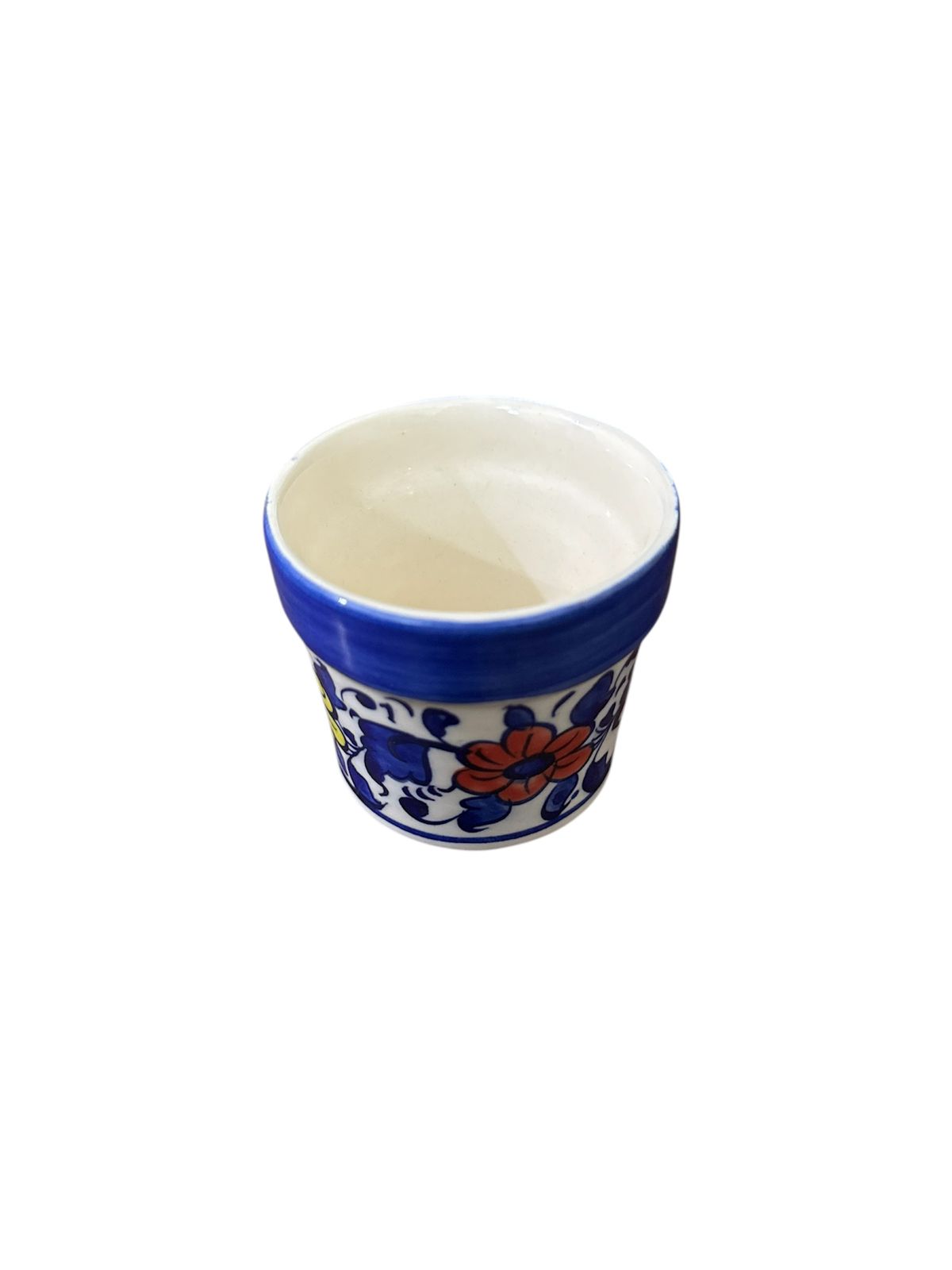 Blue Pottery Flower Pots